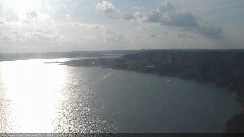Lake Travis webcam, June 18, 2020 6:25 PM CT