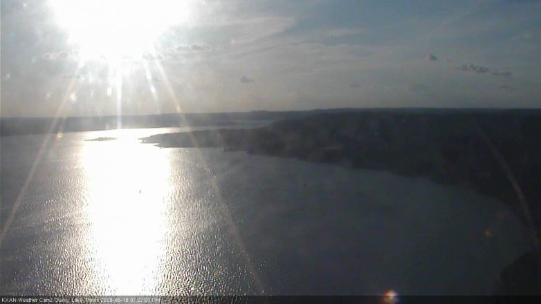 Lake Travis webcam, June 18, 2020 7:25 PM CT
