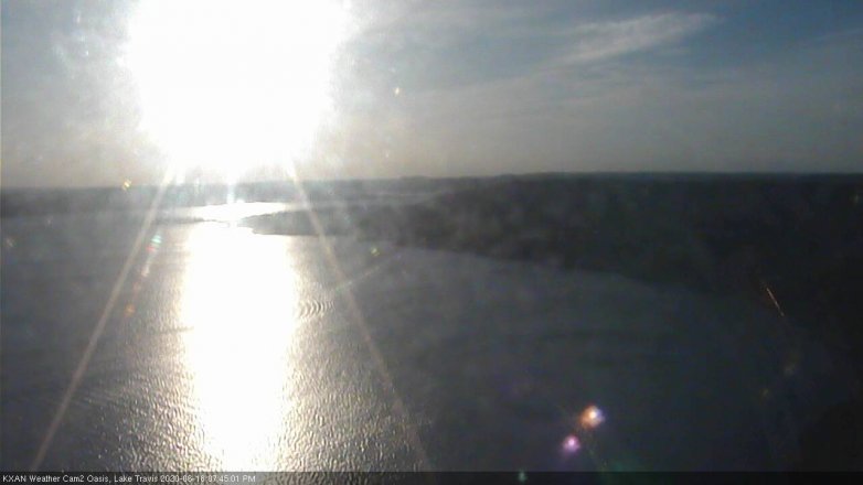 Lake Travis webcam, June 18, 2020 7:45 PM CT
