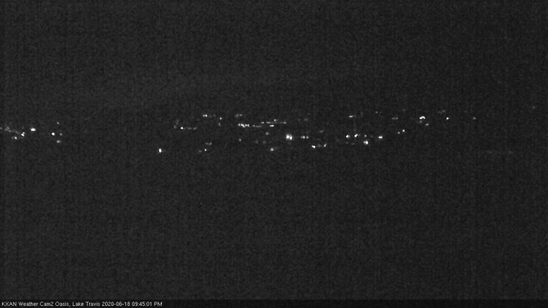 Lake Travis webcam, June 18, 2020 9:45 PM CT