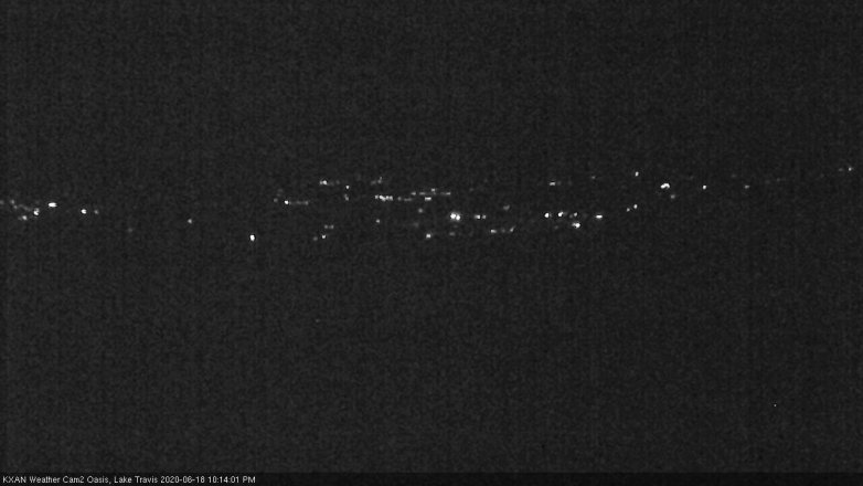 Lake Travis webcam, June 18, 2020 10:25 PM CT