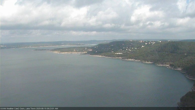 Lake Travis webcam, June 19, 2020 9:25 AM CT