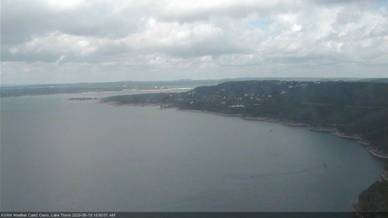 Lake Travis webcam, June 19, 2020 10:00 AM CT