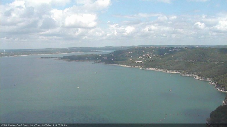Lake Travis webcam, June 19, 2020 11:25 AM CT