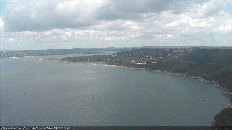 Lake Travis webcam, June 19, 2020 12:00 PM CT