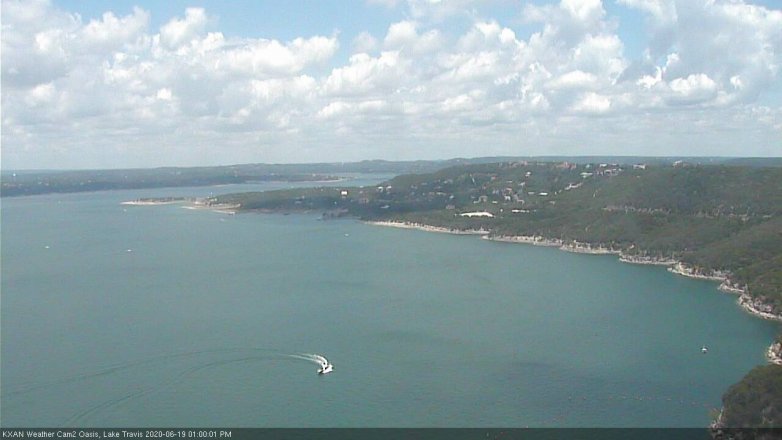 Lake Travis webcam, June 19, 2020 1:00 PM CT
