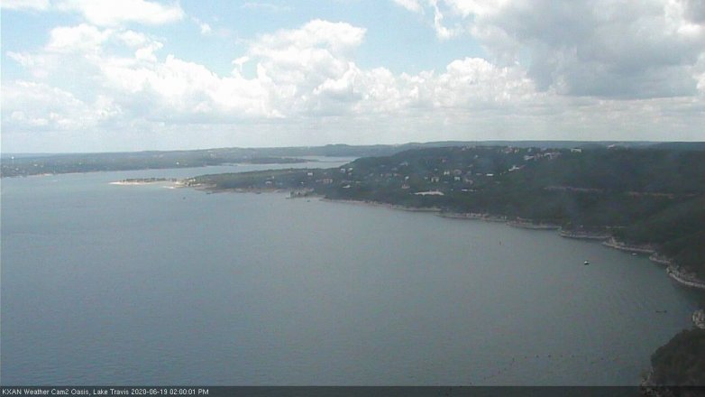 Lake Travis webcam, June 19, 2020 2:00 PM CT