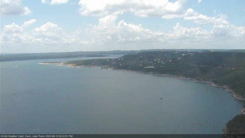 Lake Travis webcam, June 19, 2020 2:25 PM CT
