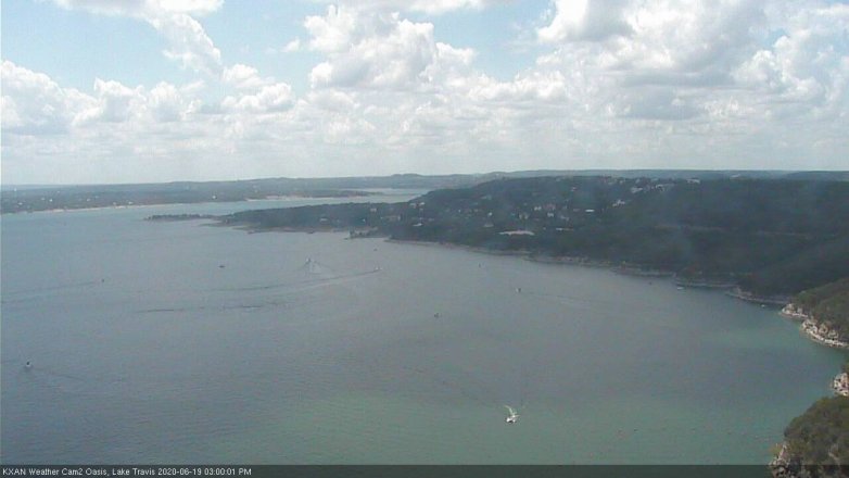 Lake Travis webcam, June 19, 2020 3:00 PM CT