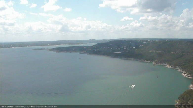 Lake Travis webcam, June 19, 2020 3:25 PM CT