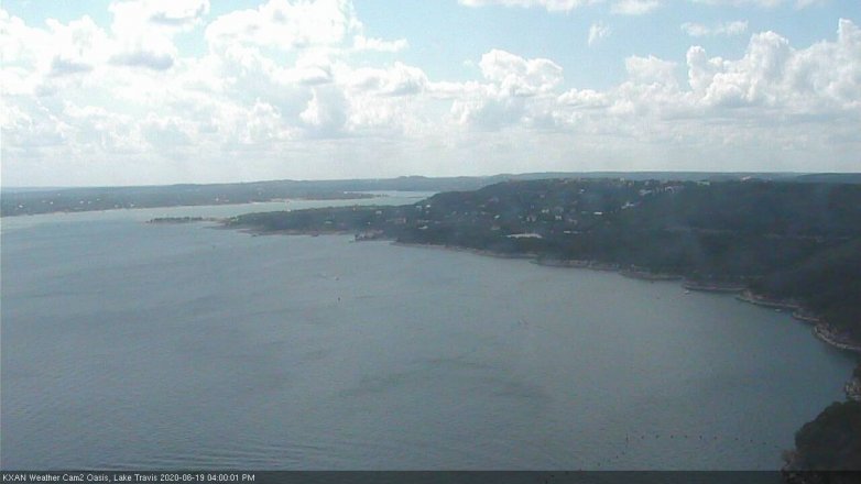 Lake Travis webcam, June 19, 2020 4:00 PM CT