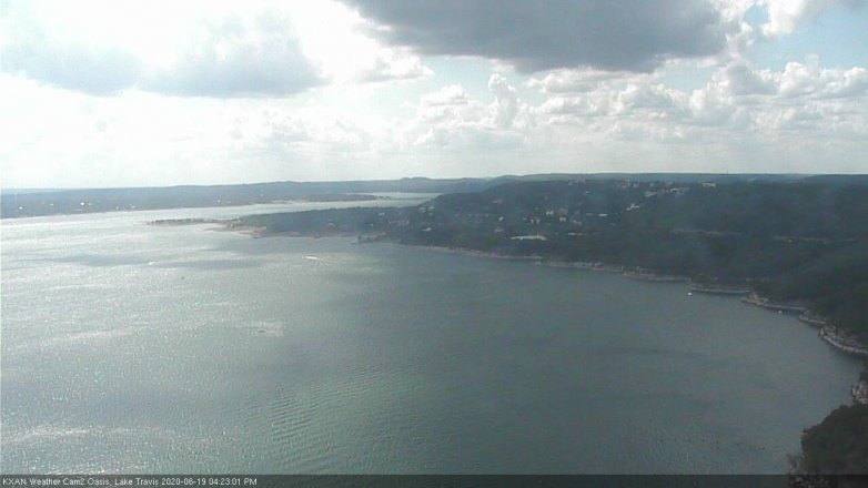 Lake Travis webcam, June 19, 2020 4:25 PM CT