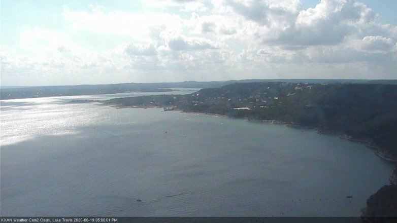 Lake Travis webcam, June 19, 2020 5:00 PM CT