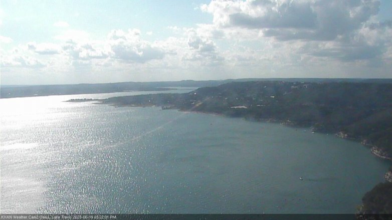 Lake Travis webcam, June 19, 2020 5:25 PM CT