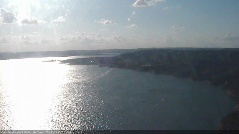 Lake Travis webcam, June 19, 2020 6:25 PM CT
