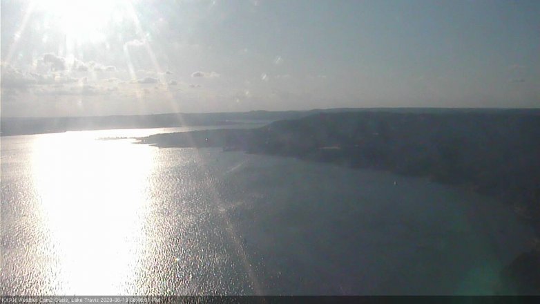Lake Travis webcam, June 19, 2020 6:45 PM CT