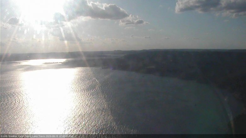 Lake Travis webcam, June 19, 2020 7:00 PM CT
