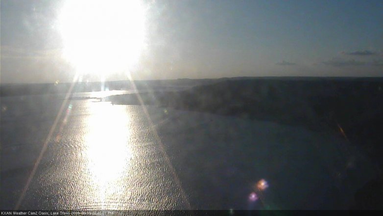 Lake Travis webcam, June 19, 2020 7:45 PM CT