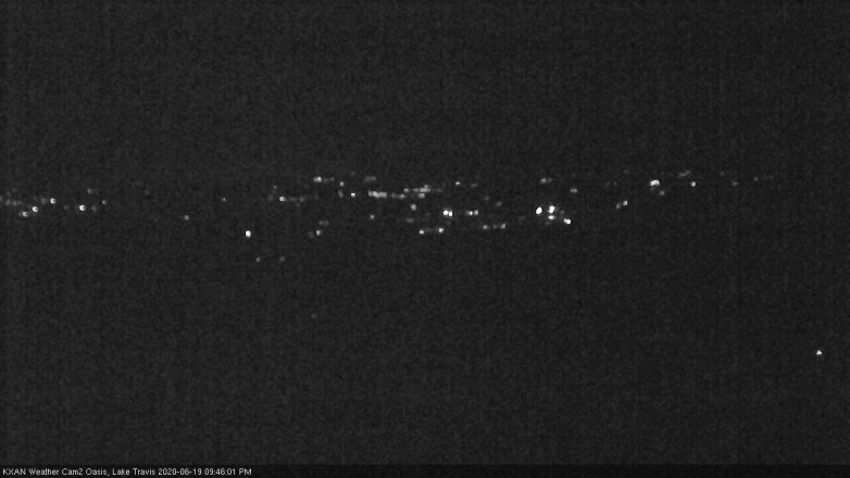 Lake Travis webcam, June 19, 2020 9:45 PM CT