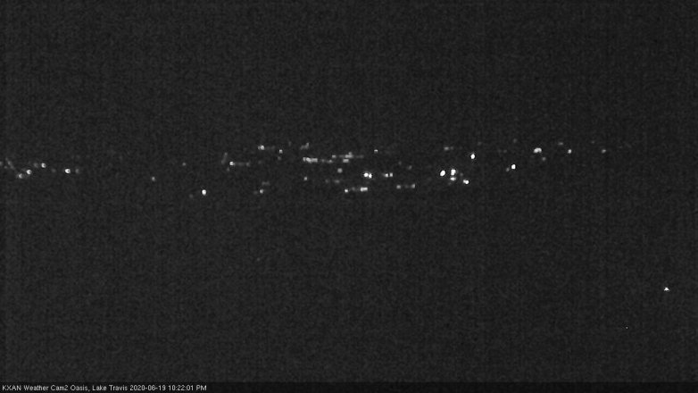 Lake Travis webcam, June 19, 2020 10:25 PM CT
