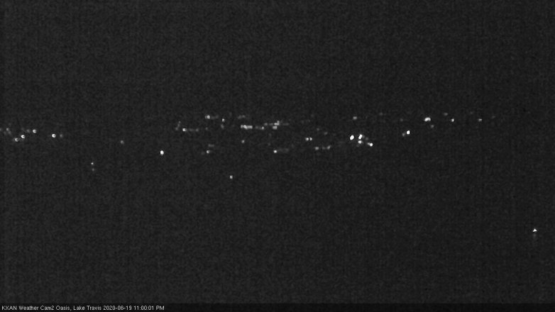 Lake Travis webcam, June 19, 2020 11:00 PM CT
