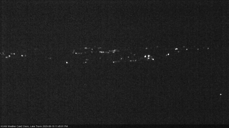 Lake Travis webcam, June 19, 2020 11:45 PM CT