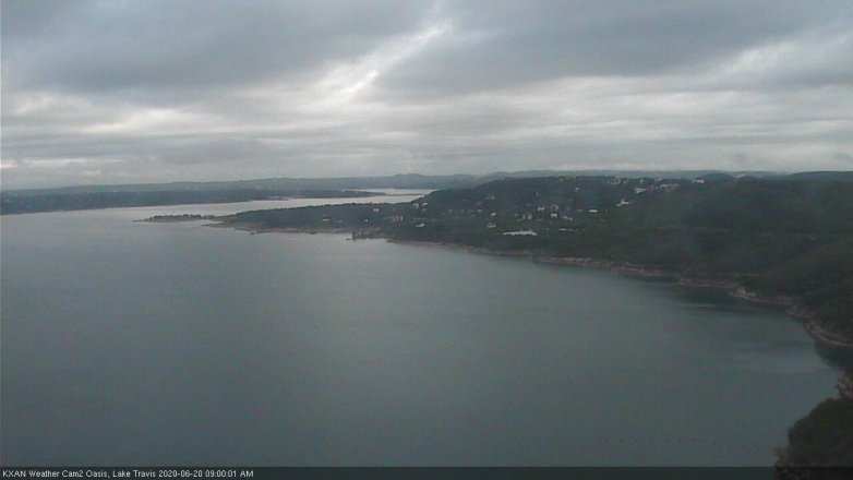 Lake Travis webcam, June 20, 2020 9:00 AM CT