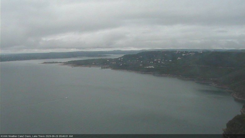 Lake Travis webcam, June 20, 2020 9:45 AM CT