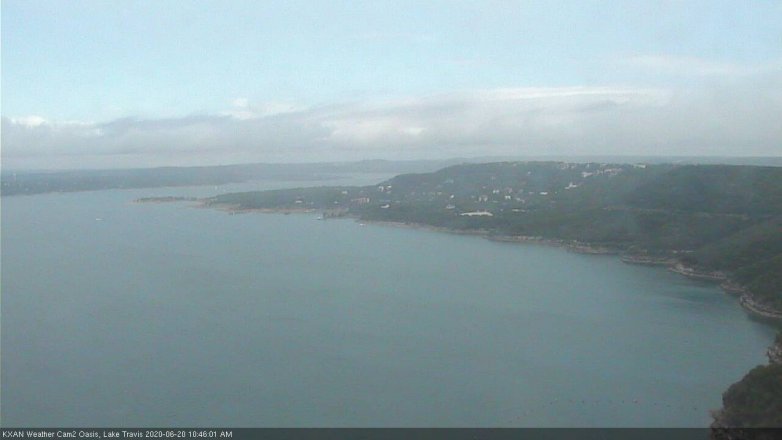 Lake Travis webcam, June 20, 2020 10:45 AM CT
