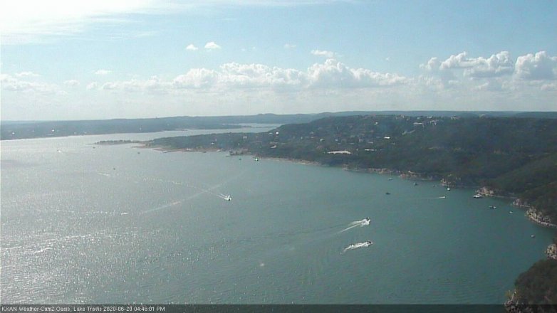 Lake Travis webcam, June 20, 2020 4:45 PM CT