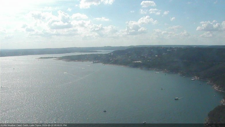 Lake Travis webcam, June 20, 2020 5:00 PM CT