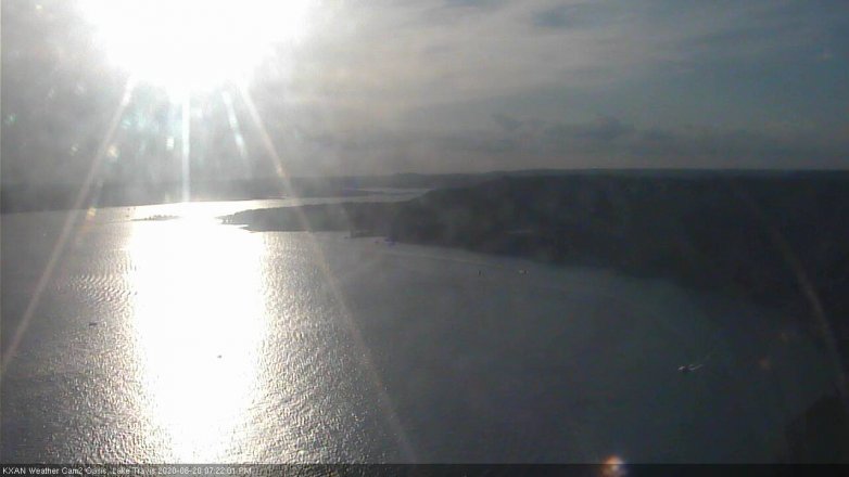 Lake Travis webcam, June 20, 2020 7:25 PM CT