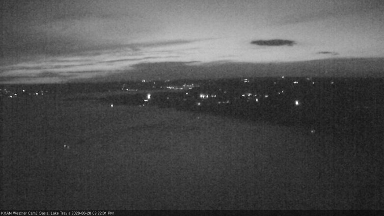 Lake Travis webcam, June 20, 2020 9:25 PM CT