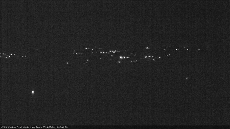 Lake Travis webcam, June 20, 2020 10:00 PM CT