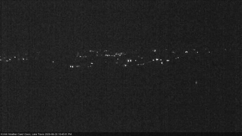 Lake Travis webcam, June 20, 2020 10:45 PM CT