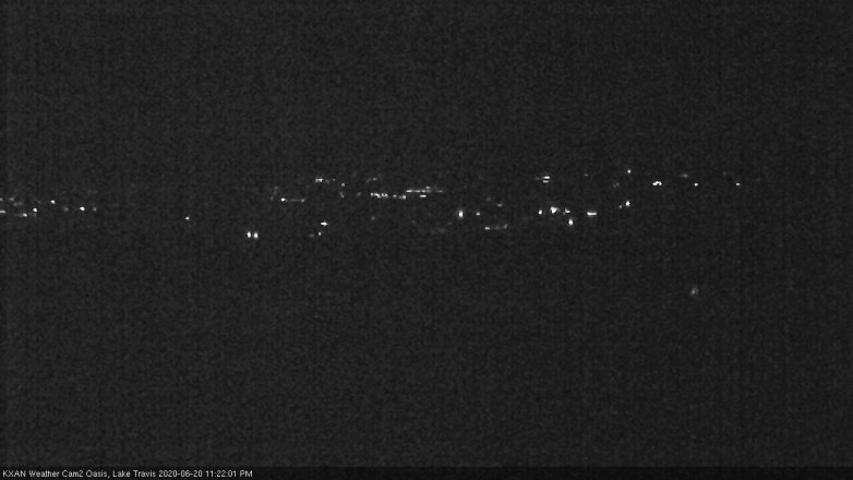 Lake Travis webcam, June 20, 2020 11:25 PM CT