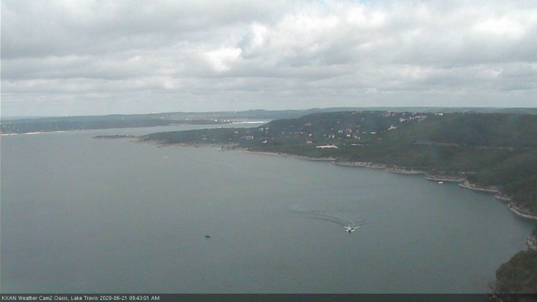Lake Travis webcam, June 21, 2020 10:45 AM CT
