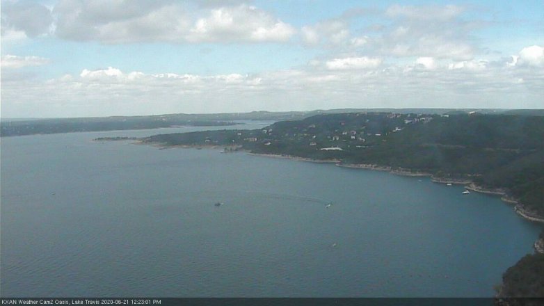 Lake Travis webcam, June 21, 2020 12:25 PM CT