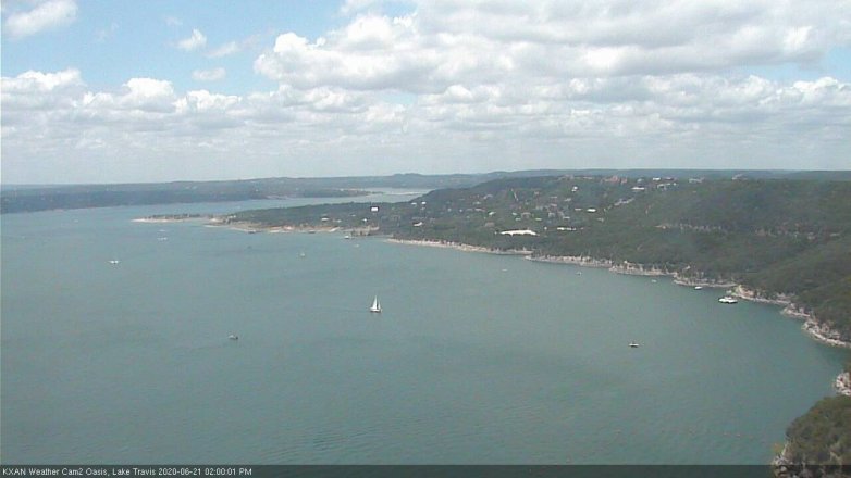 Lake Travis webcam, June 21, 2020 2:00 PM CT