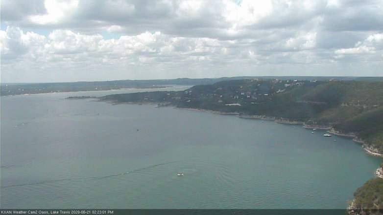 Lake Travis webcam, June 21, 2020 2:25 PM CT