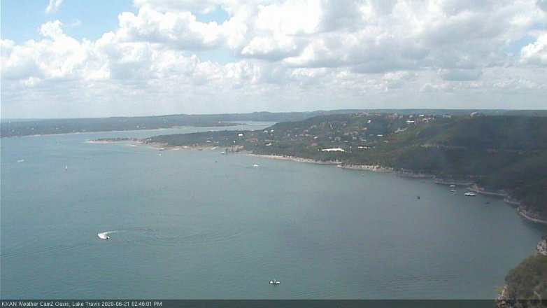 Lake Travis webcam, June 21, 2020 2:45 PM CT