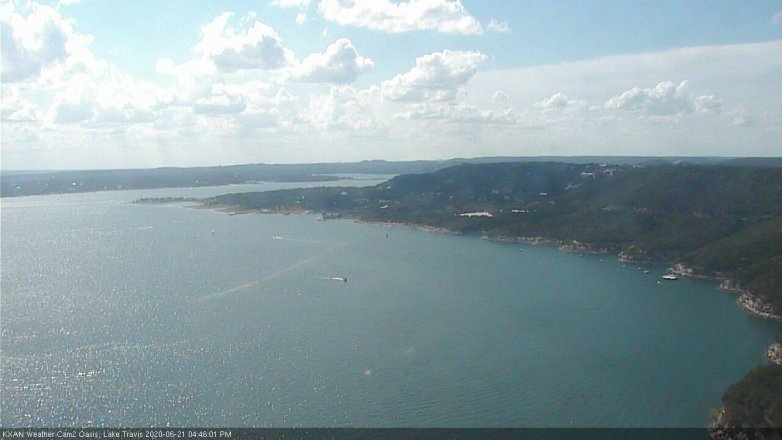Lake Travis webcam, June 21, 2020 4:45 PM CT