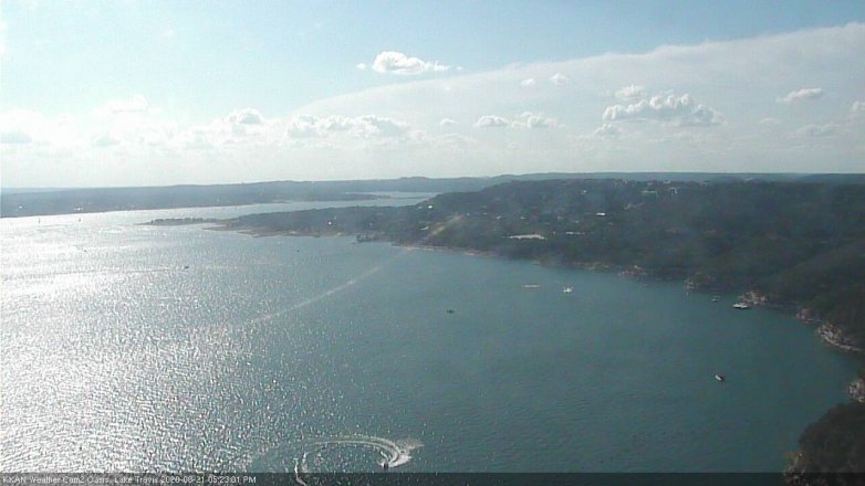 Lake Travis webcam, June 21, 2020 5:25 PM CT