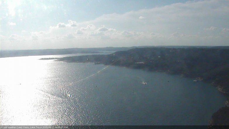 Lake Travis webcam, June 21, 2020 6:00 PM CT