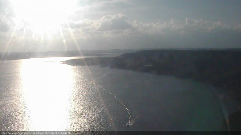 Lake Travis webcam, June 21, 2020 7:00 PM CT