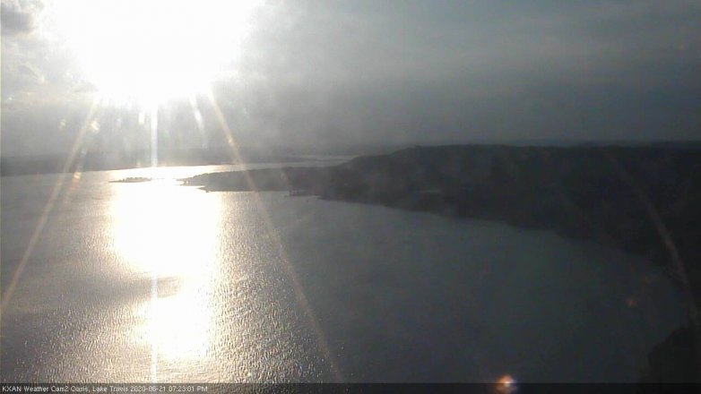 Lake Travis webcam, June 21, 2020 7:25 PM CT