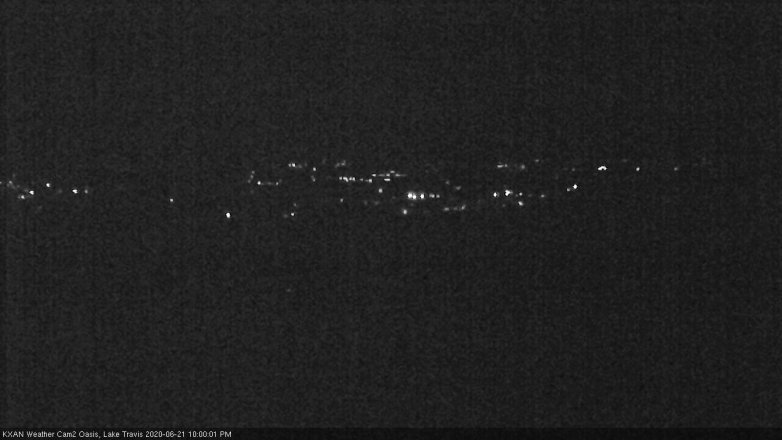 Lake Travis webcam, June 21, 2020 10:00 PM CT
