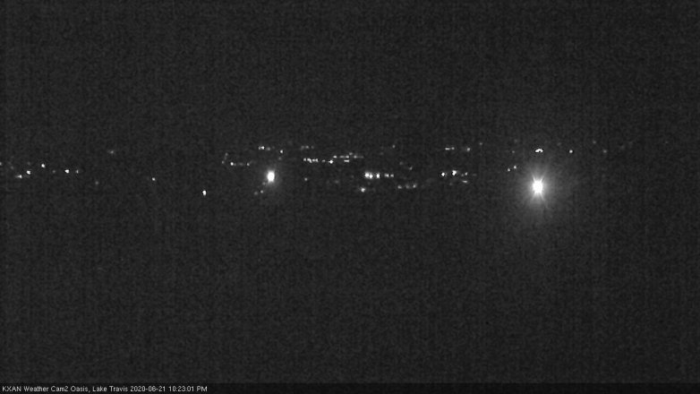 Lake Travis webcam, June 21, 2020 10:25 PM CT