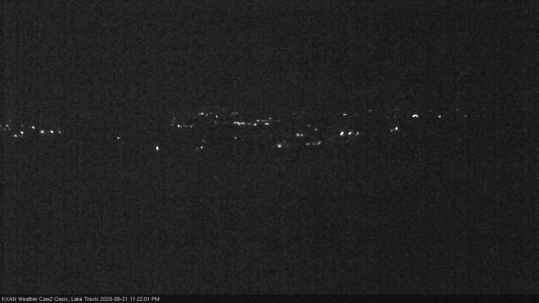 Lake Travis webcam, June 21, 2020 11:25 PM CT