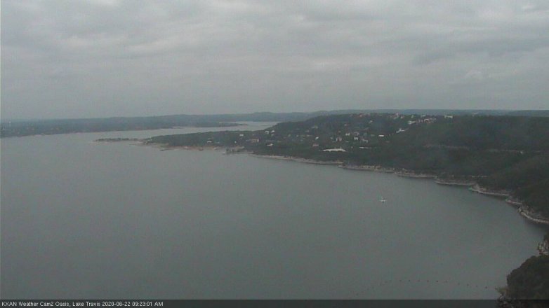 Lake Travis webcam, June 22, 2020 9:25 AM CT